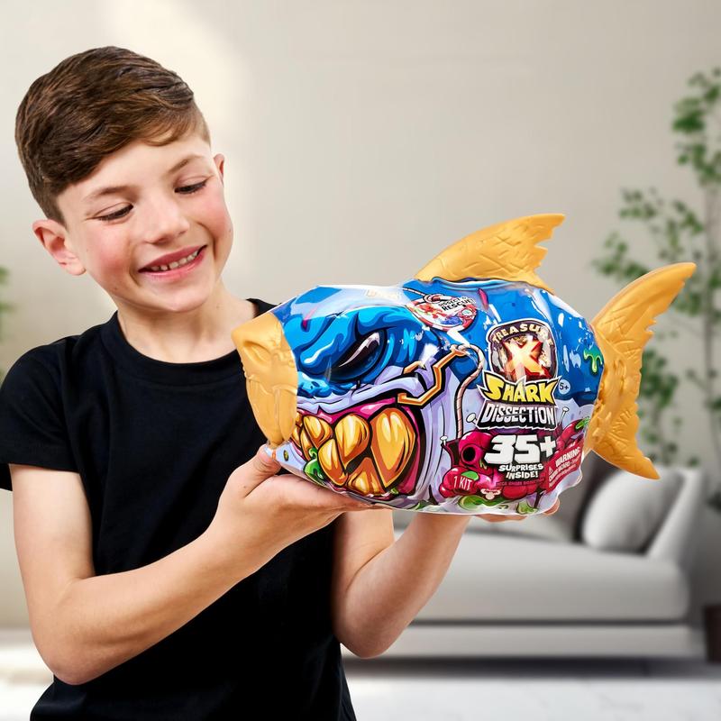 Dissecação de Mega Shark de Toy Treasure X com mais de 35
